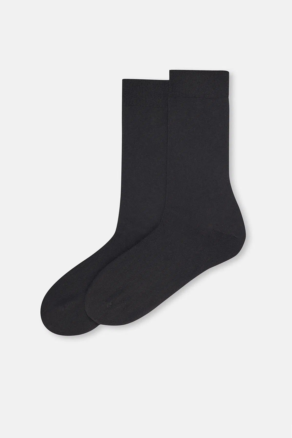 Siyah Erkek Basıc Kaşmir Karışımlı Çorap
