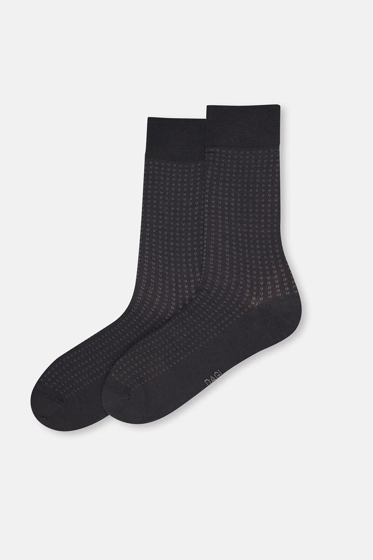 Antrasit-Lacivert Erkek 2'li Mını Desen Modal Çorap