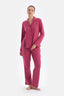 Fuşya Kadın Gömlek Pijama Takımı