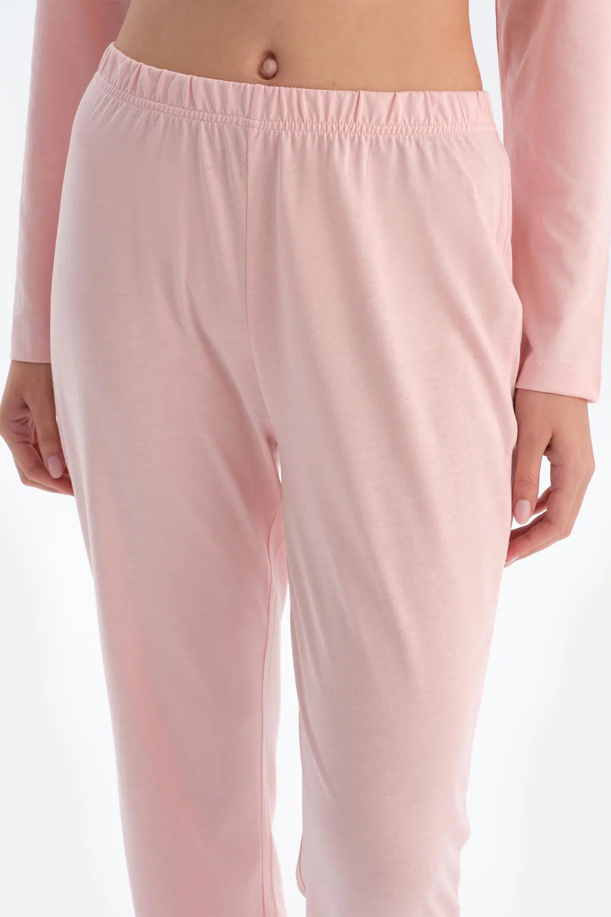 Pembe Kadın Gömlek Pijama Takımı