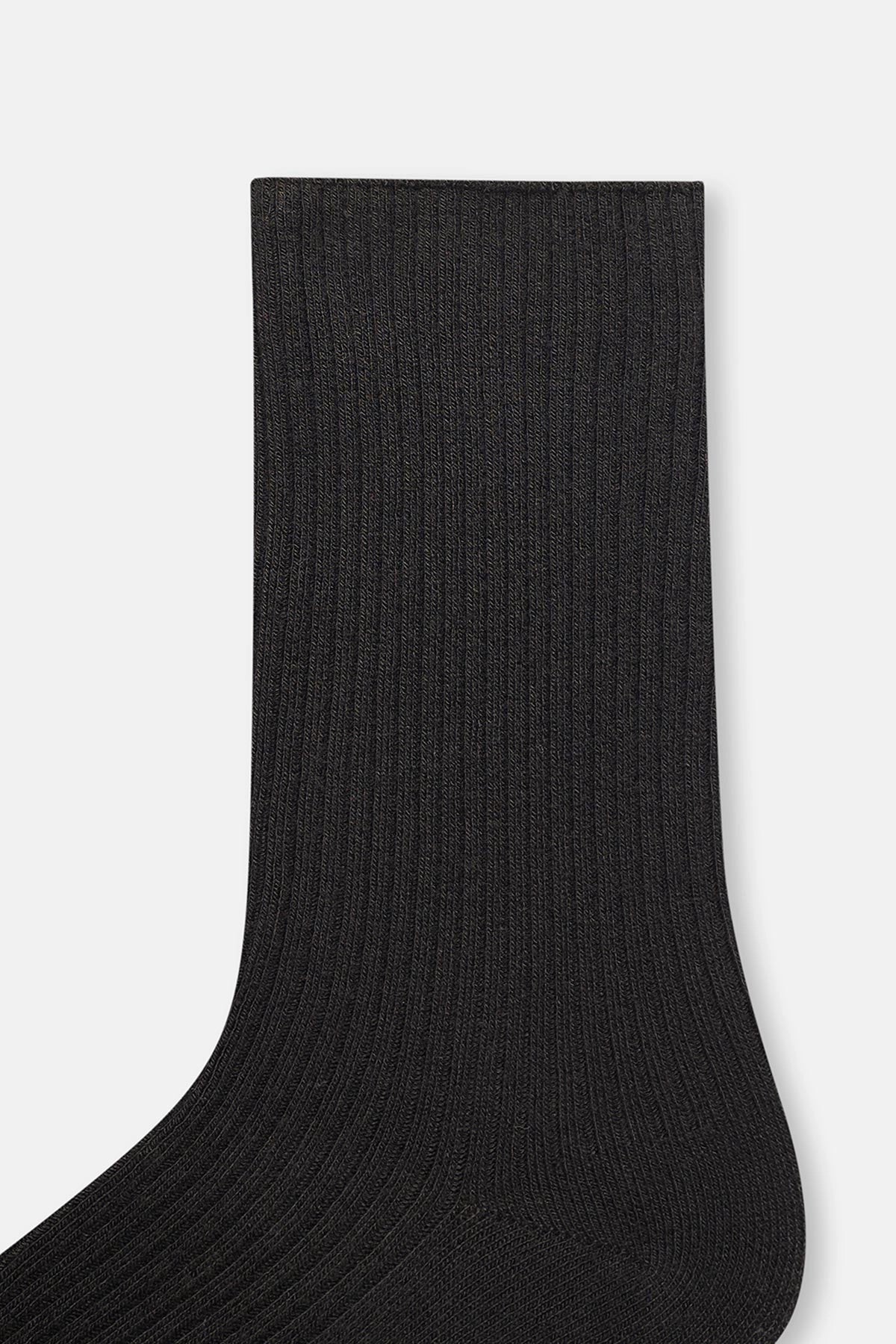 Bordo-Siyah Kadın 2'li Rıb Bambu Çorap