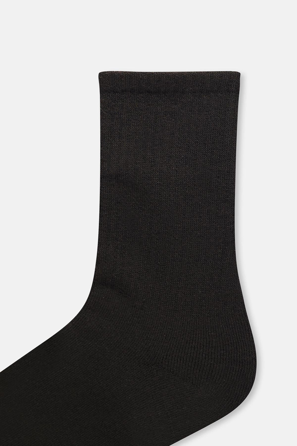 Siyah Kadın Pamuklu Havlu Spor Çorap