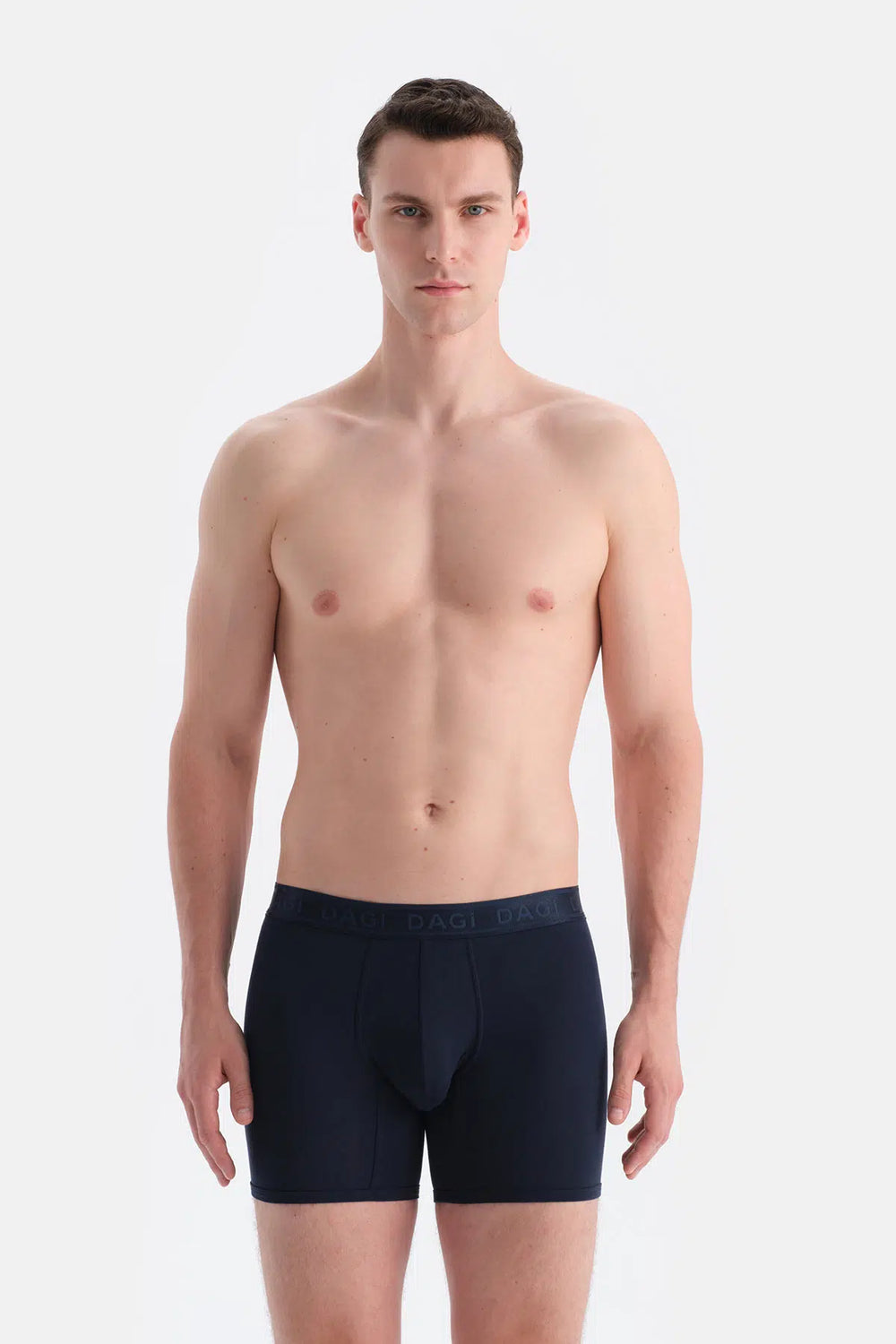 Lacivert Düz Micro Modal Boxer