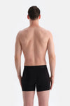 Siyah 5210 Düz Pamuk Boxer