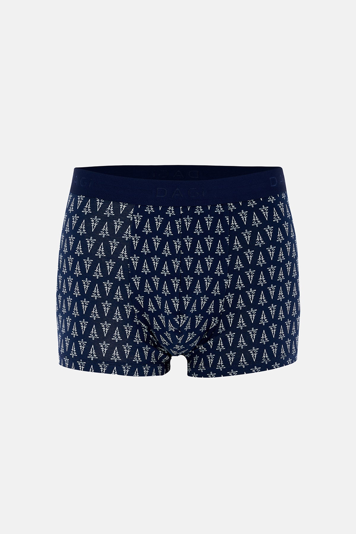 Koyu Mavi 5210 Desenli Pamuk Boxer