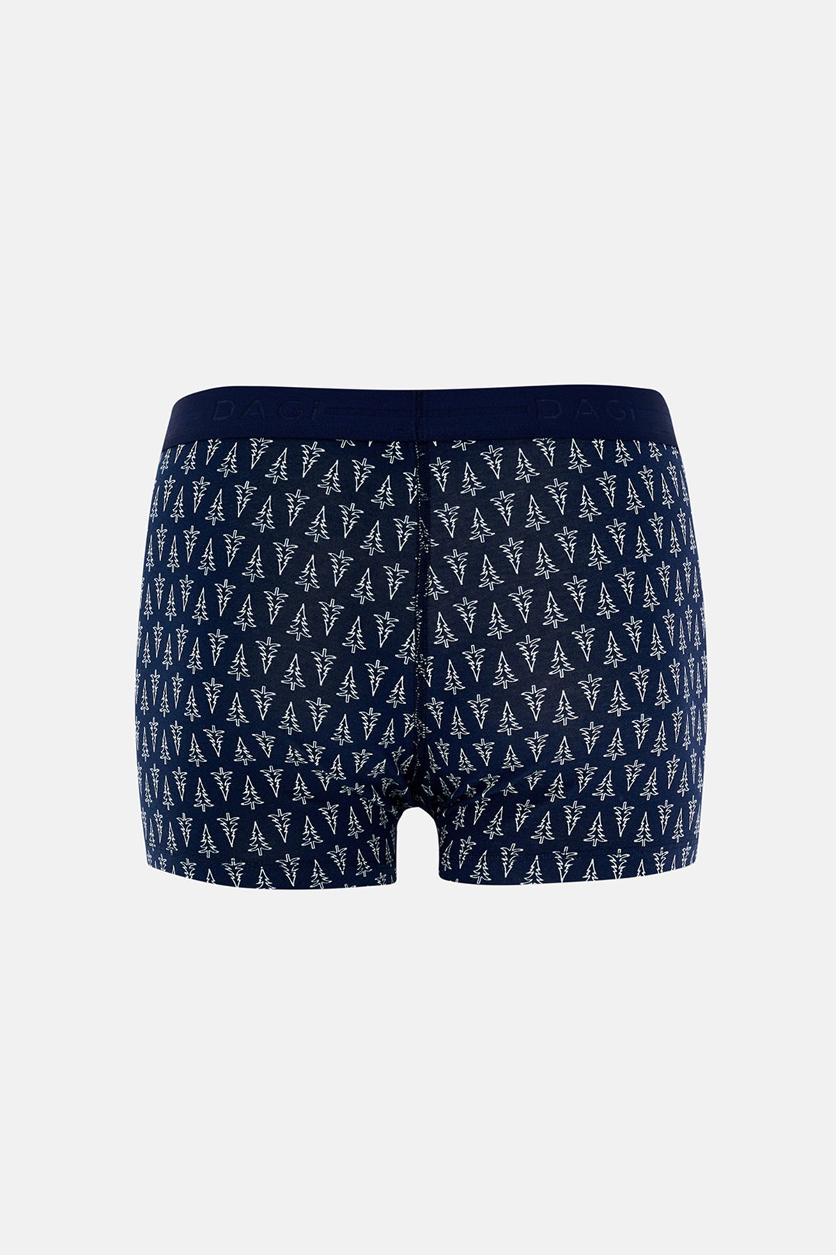 Koyu Mavi 5210 Desenli Pamuk Boxer