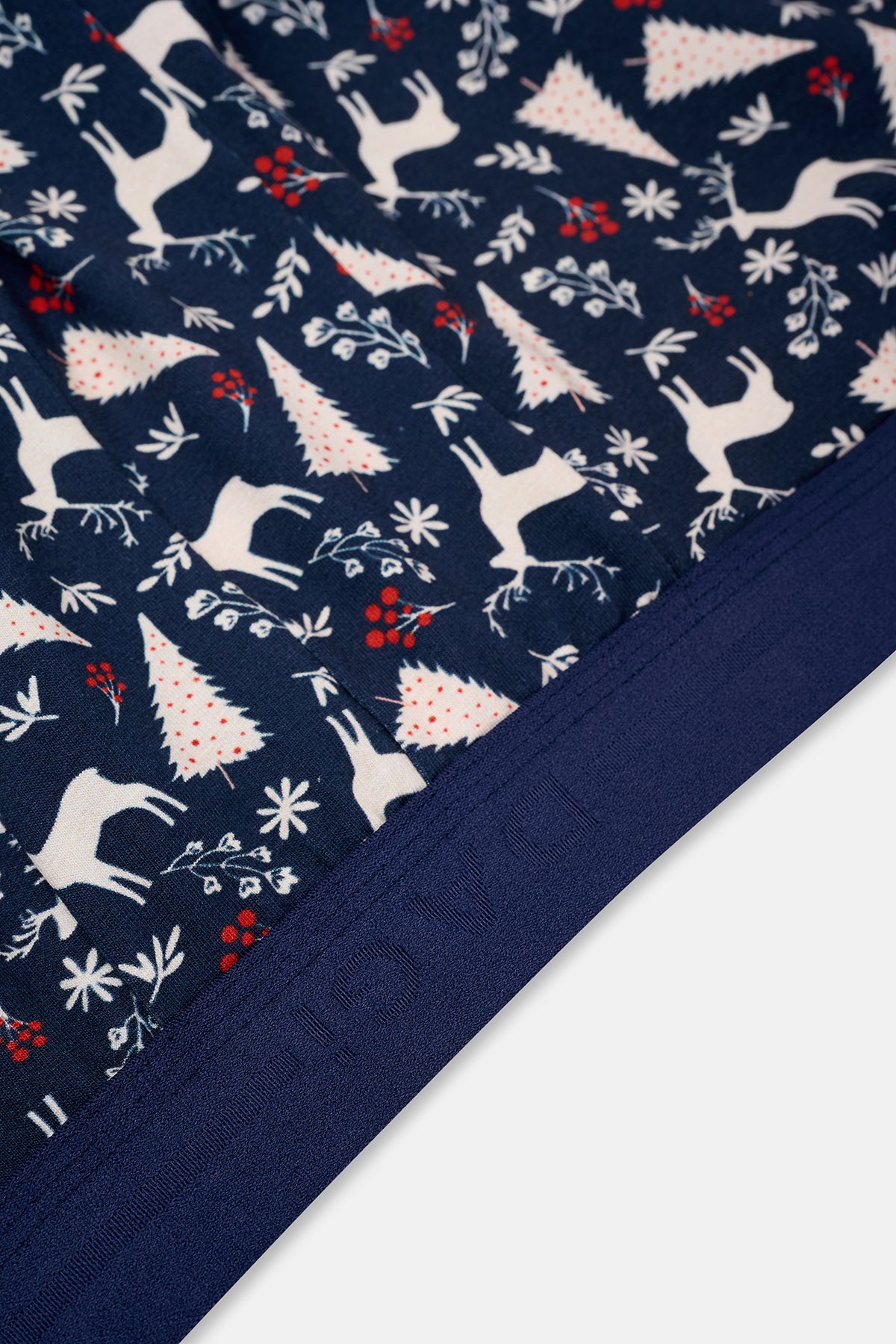 Lacivert 5210 2'li Desenli Pamuk Boxer