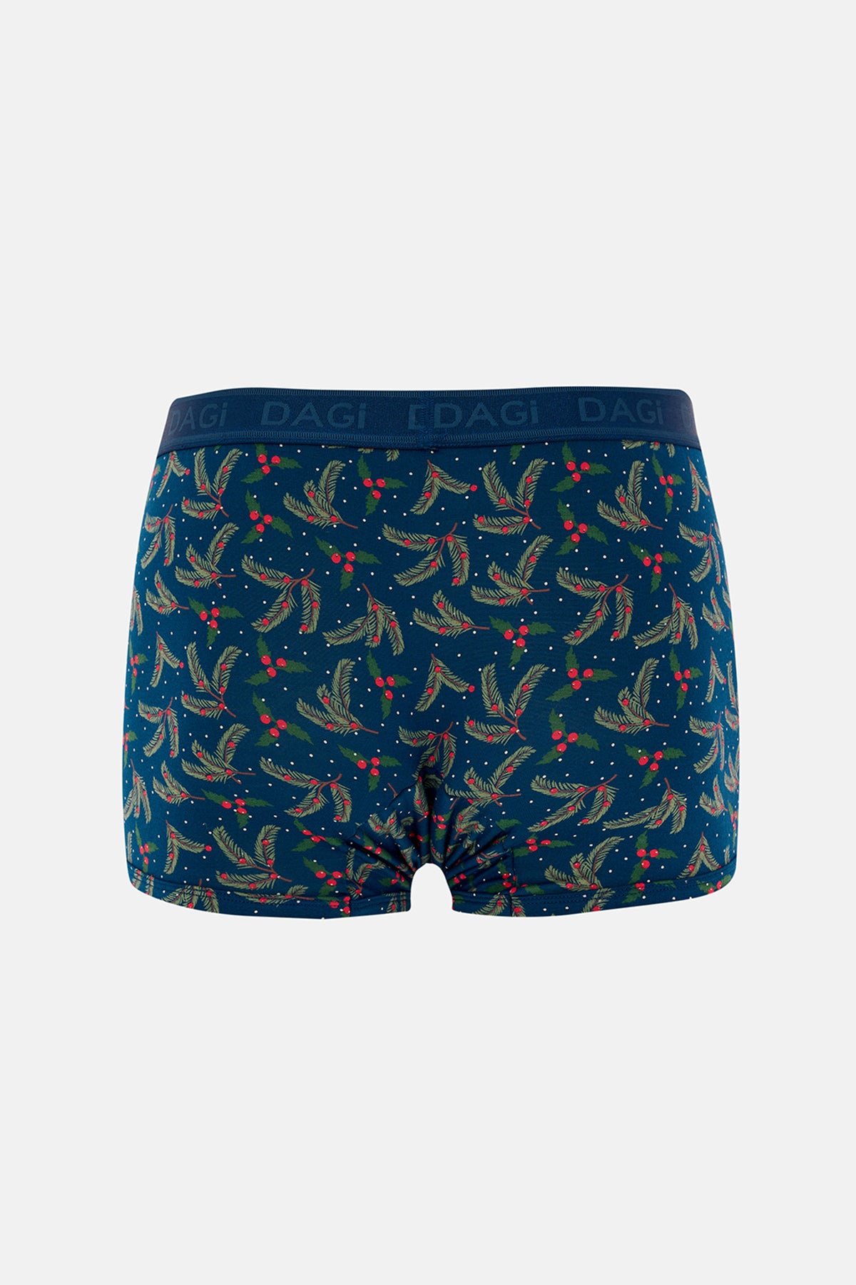 Koyu Indigo 4210 Desenli Micro Modal Boxer