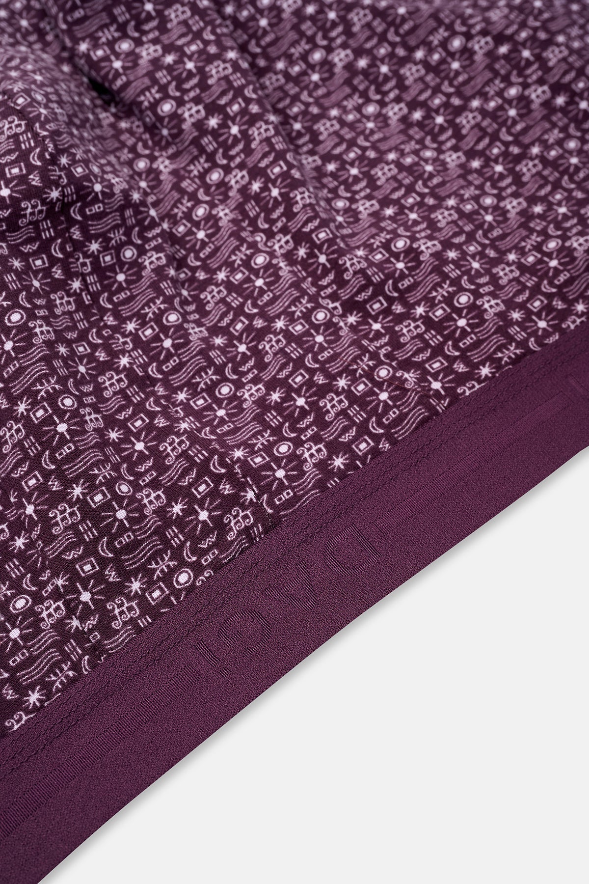 Mürdüm 2'li Desenli Pamuk Boxer