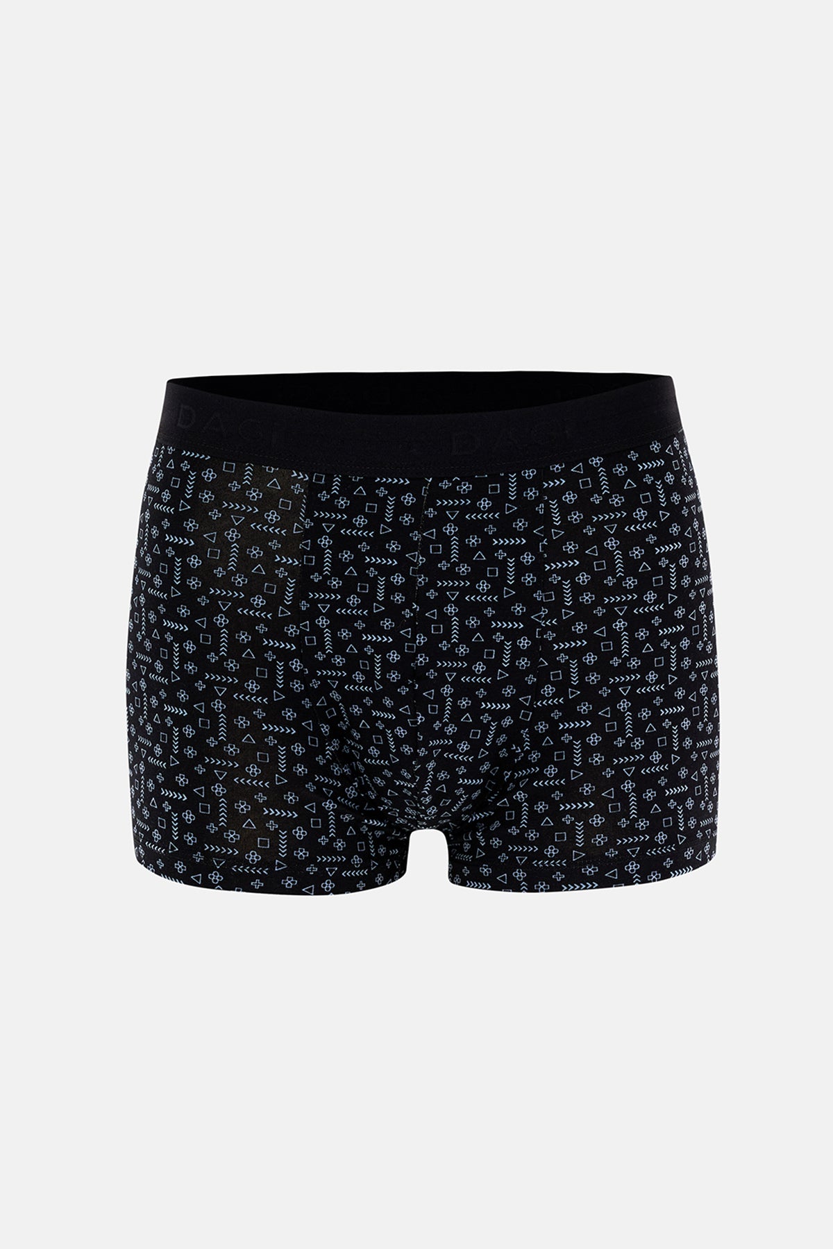 Siyah 2'li Desenli Pamuk Boxer