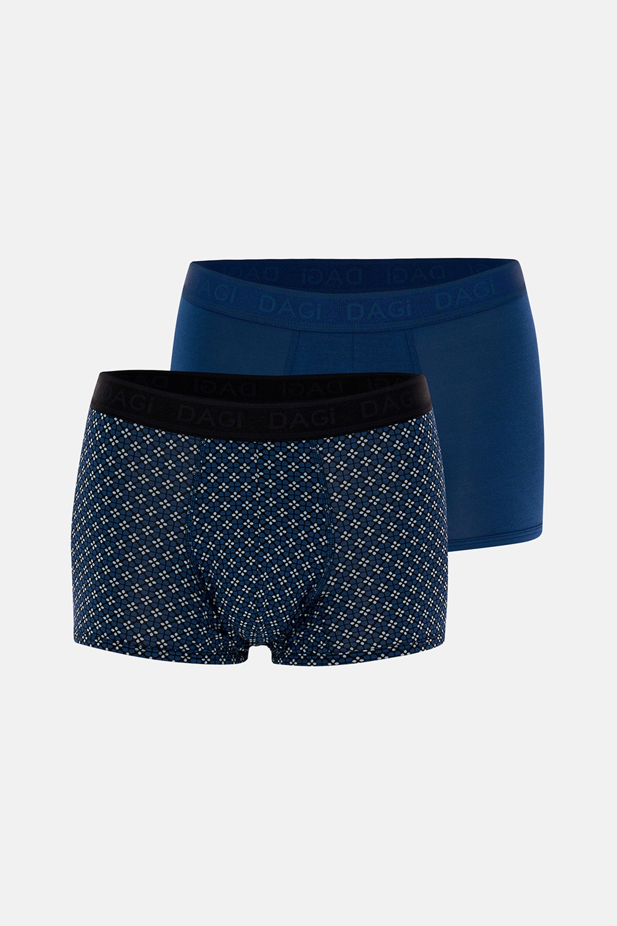 Lacivert-Siyah 4210 Desenli Micro Modal Boxer