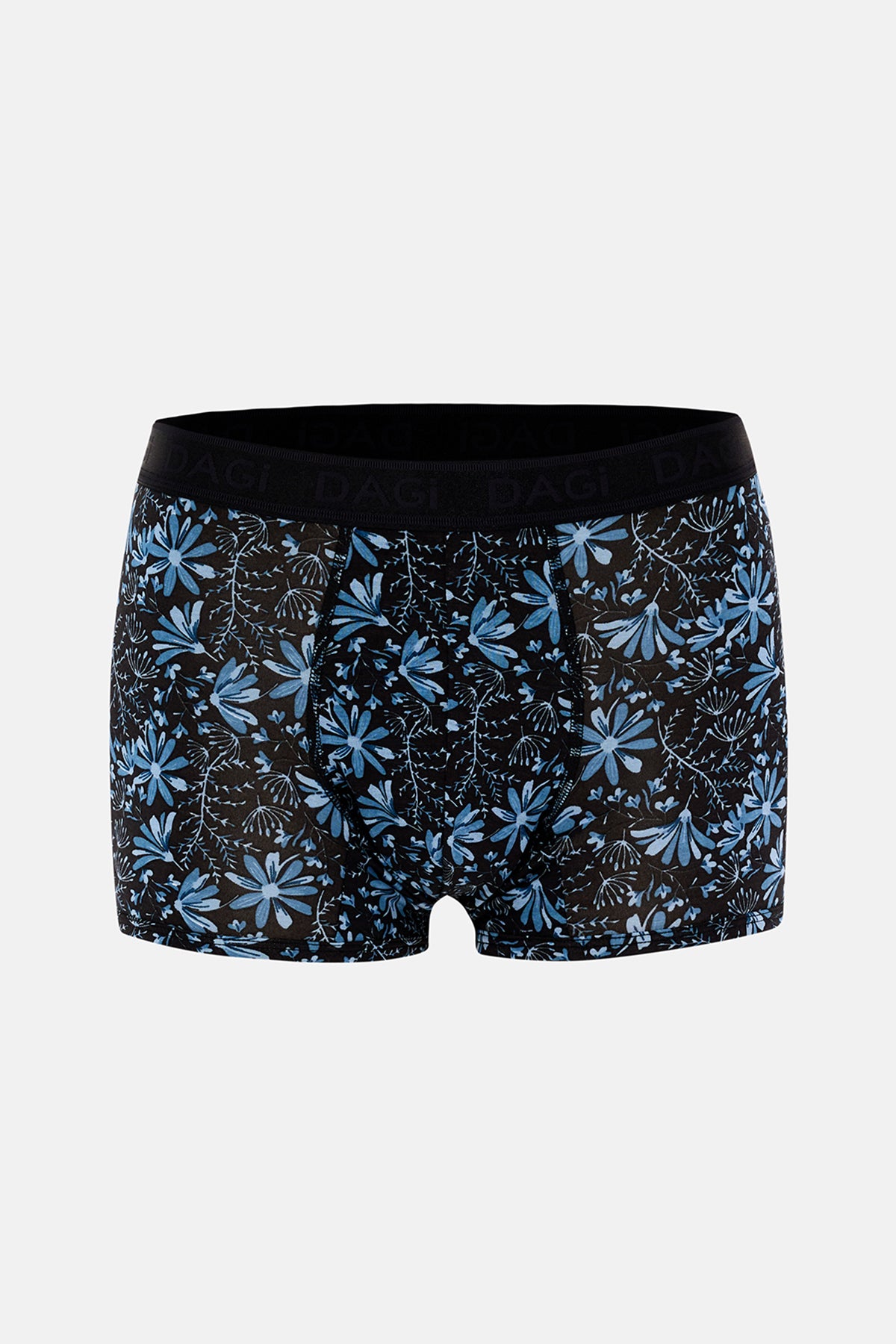 Mavi-Siyah 4210 3'lü Desenli Micro Modal Boxer