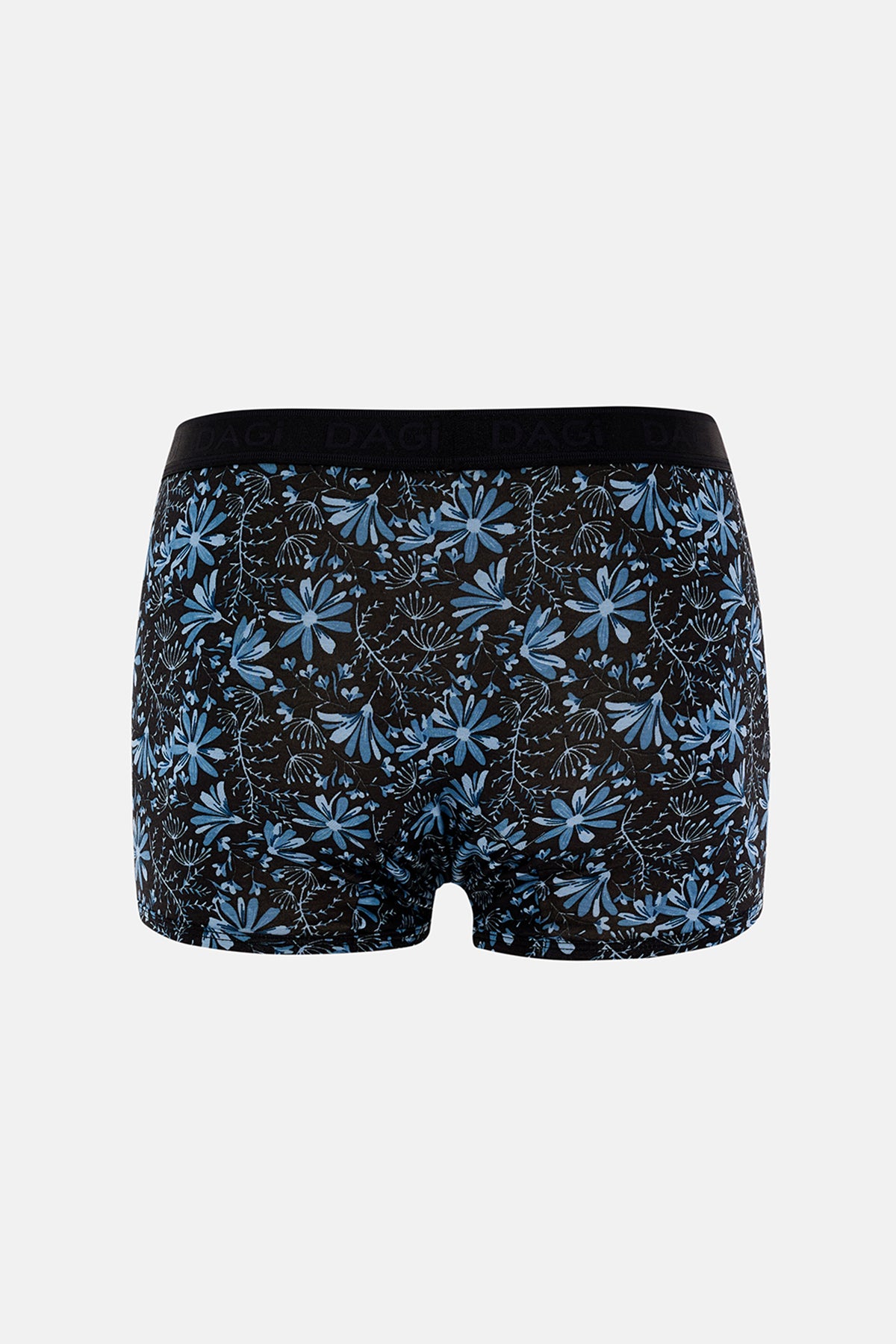 Mavi-Siyah 4210 3'lü Desenli Micro Modal Boxer