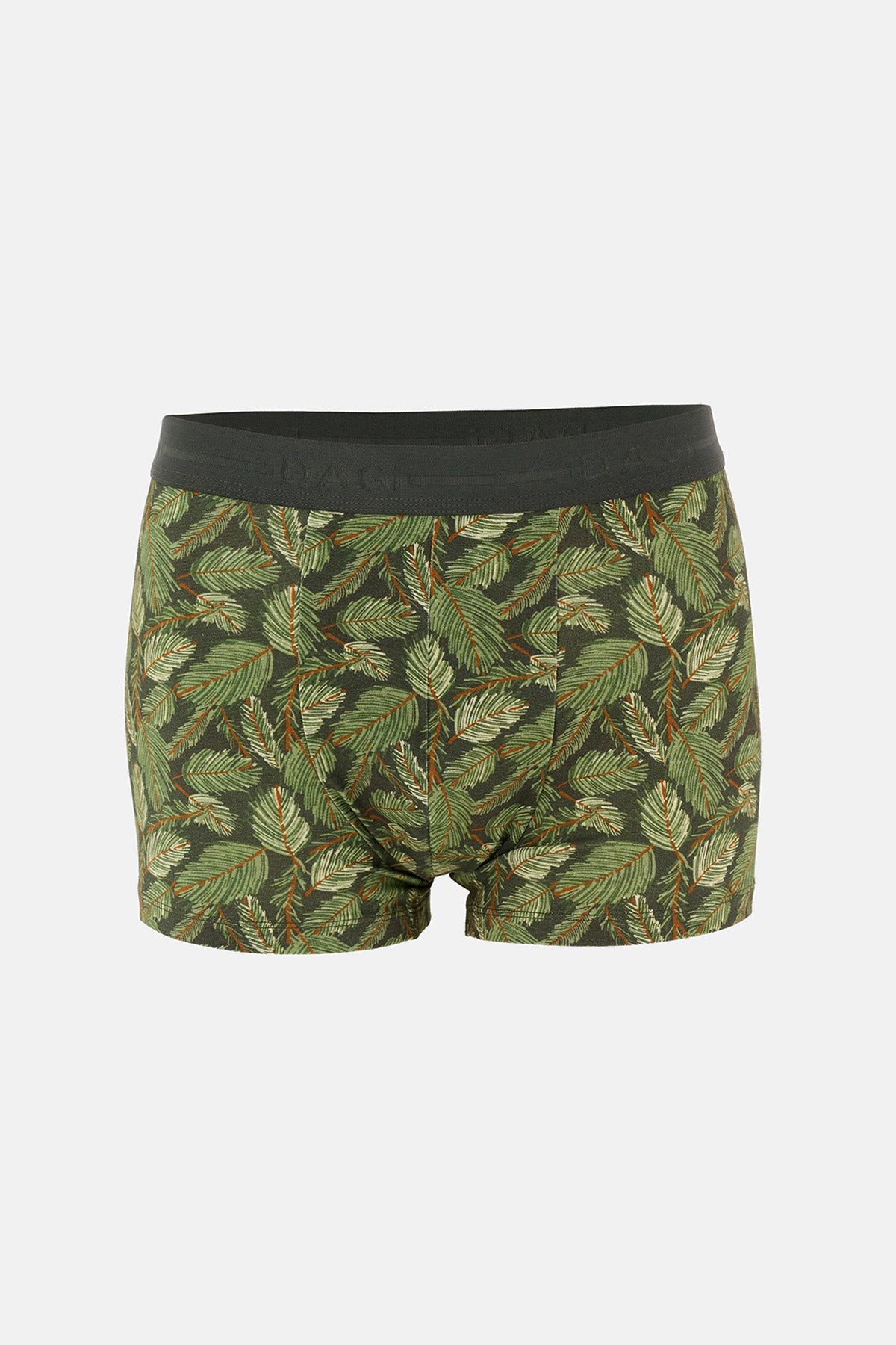 Koyu Kahve 5210 2'li Desenli Pamuk Boxer