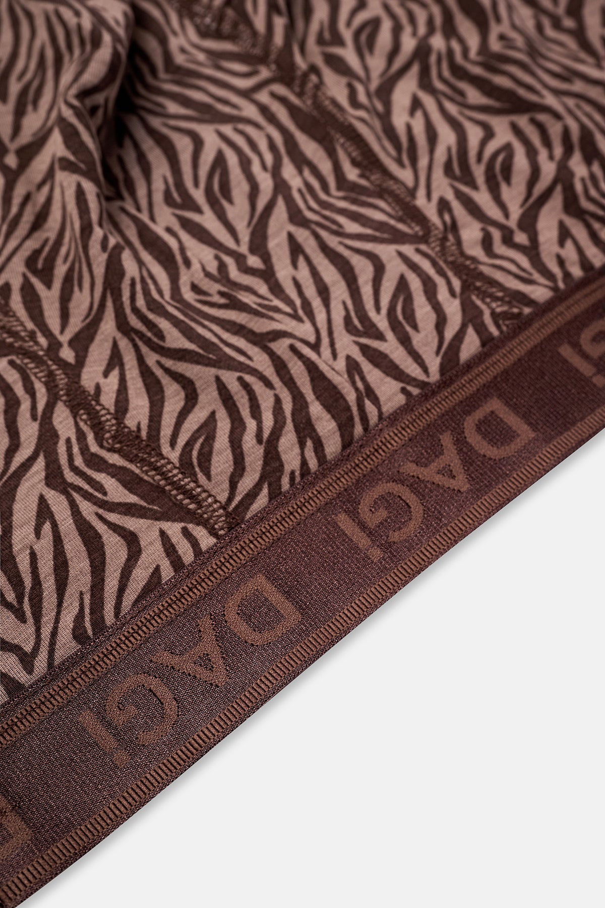 Kahverengi 4210 Desenli Micro Modal Boxer