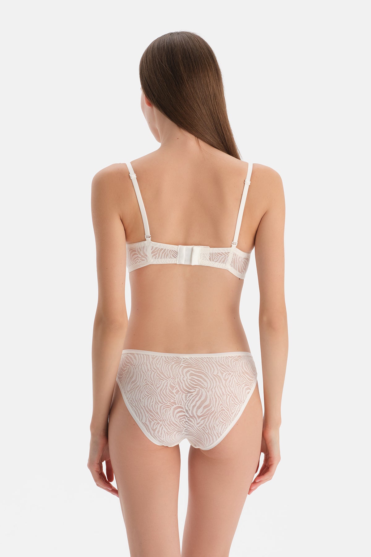 Ekru Basic Üçgen Formlu Soft Sütyen