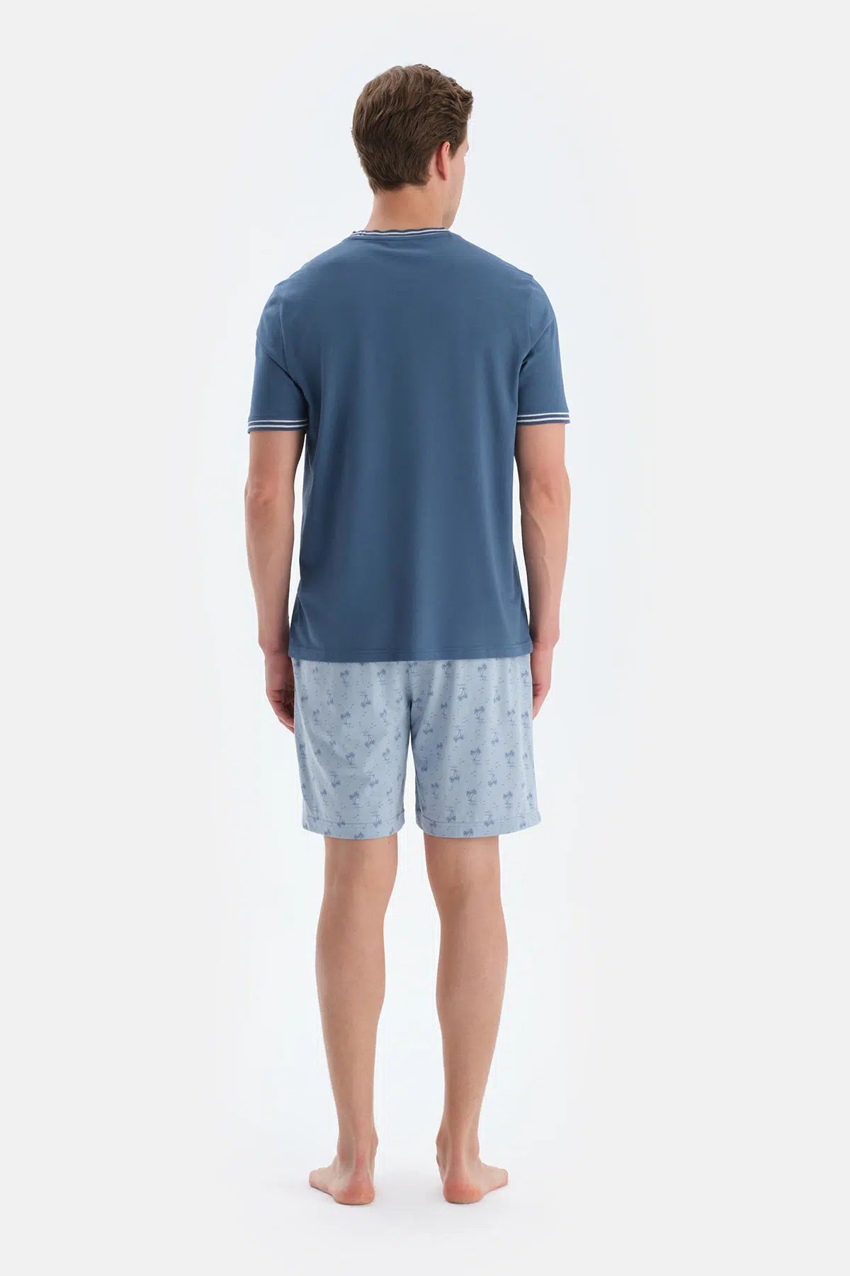 Açık Mavi Penye Modal Ikili Şort