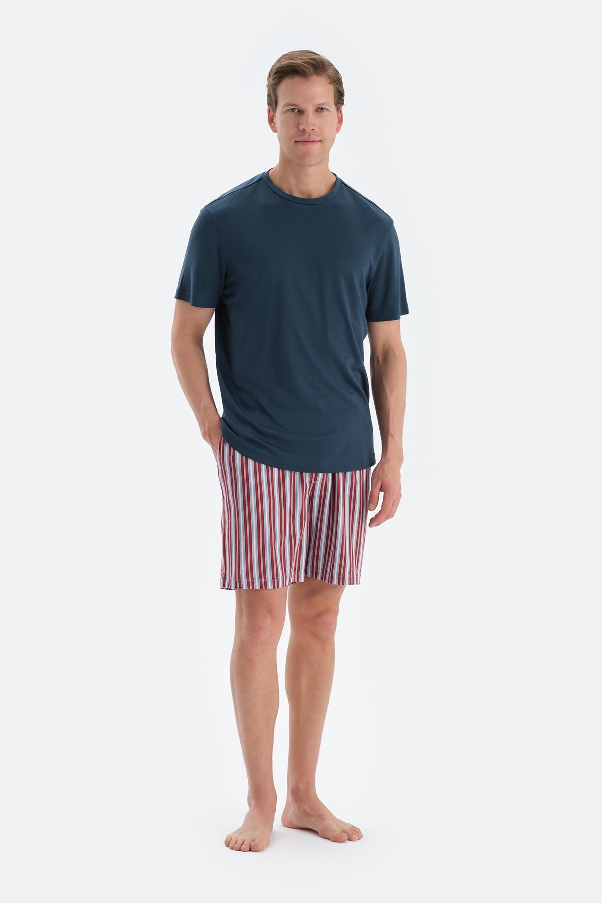 Multicolor Penye Modal Ikili Şort