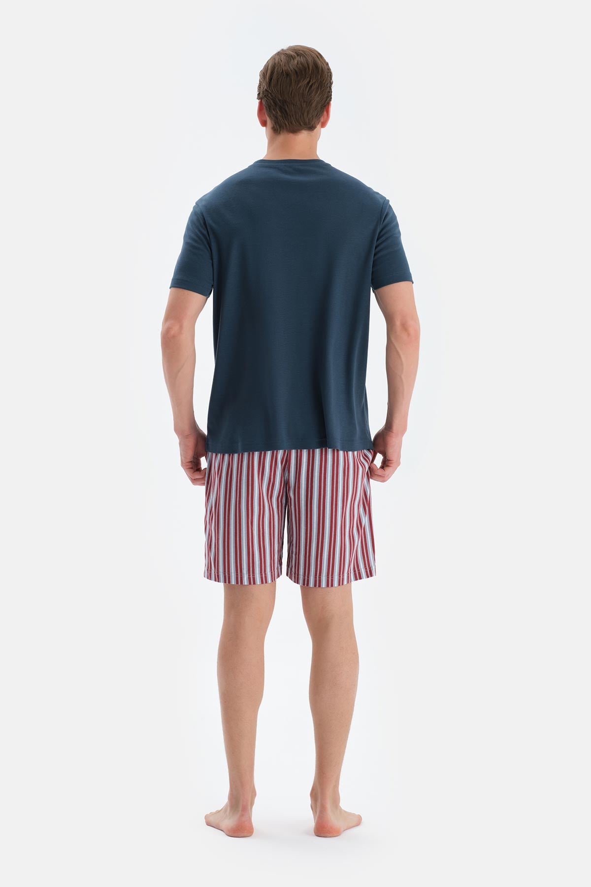 Multicolor Penye Modal Ikili Şort