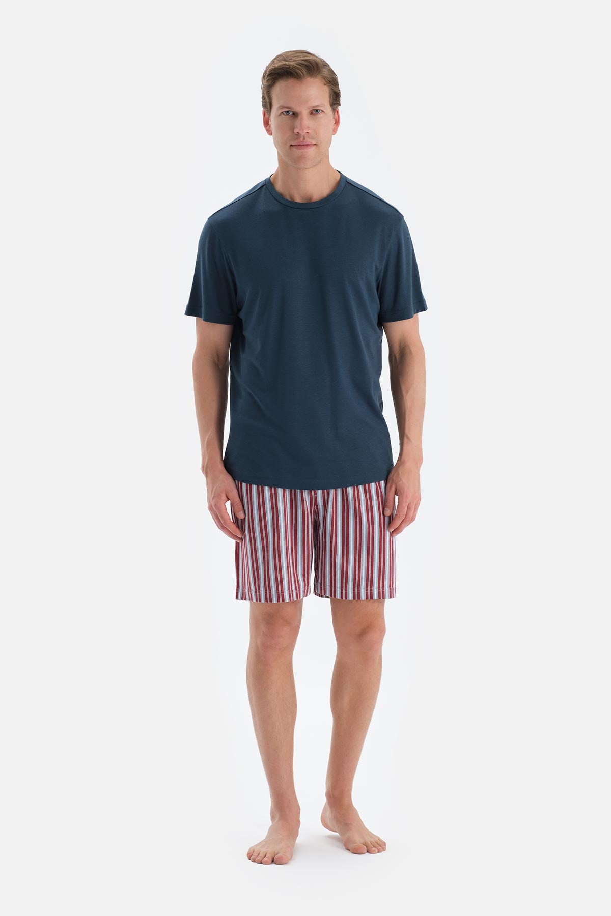 Multicolor Penye Modal Ikili Şort