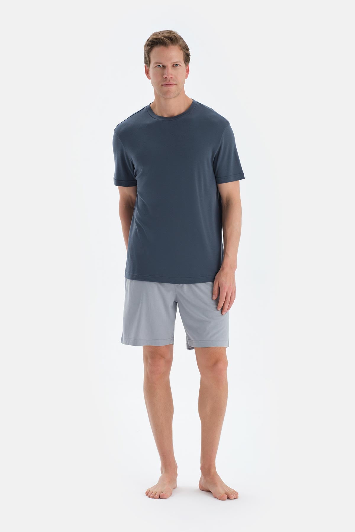 Multicolor Penye Modal Ikili Şort