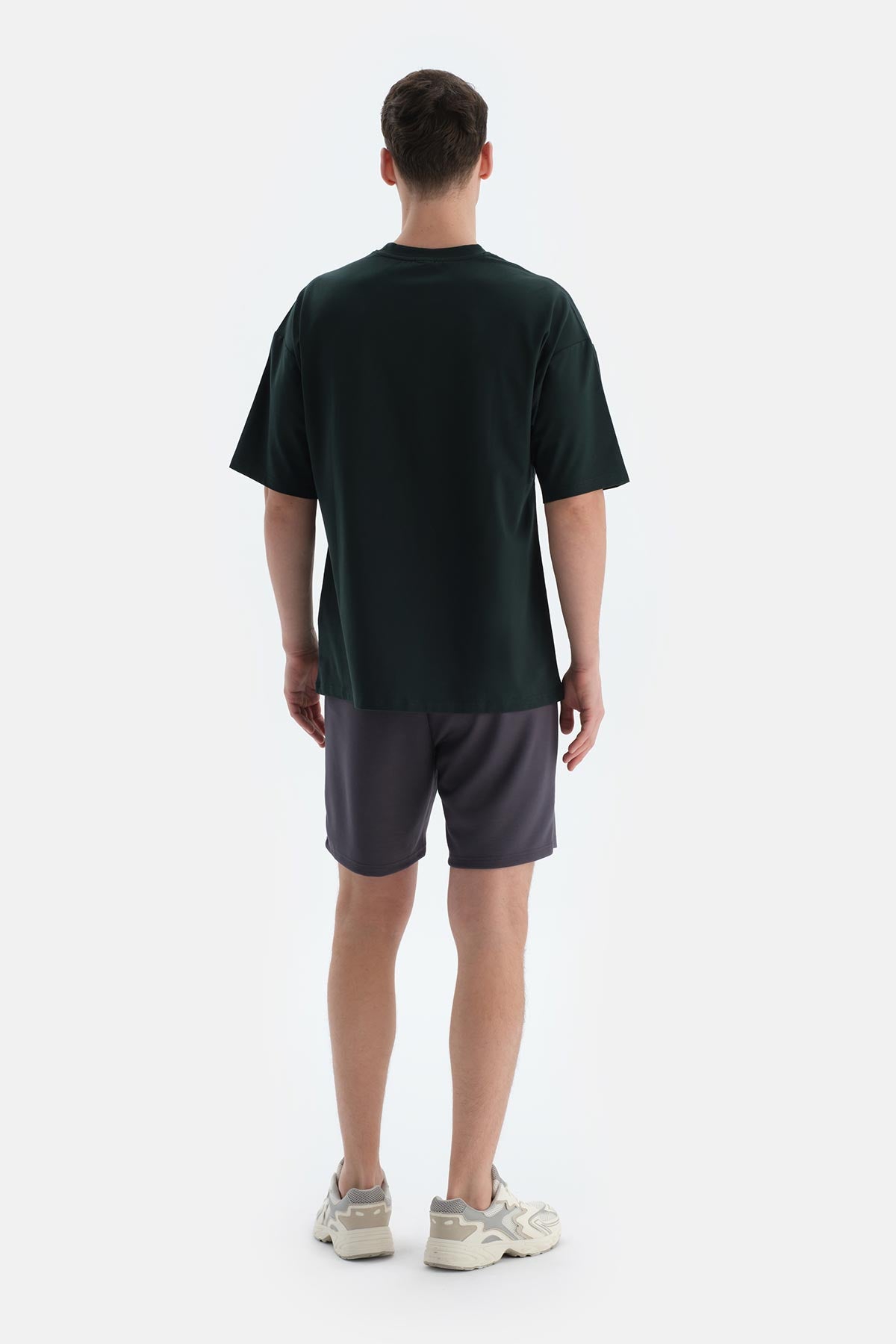 Koyu Gri Cepli Ve Kordonlu Modal Scuba Şort