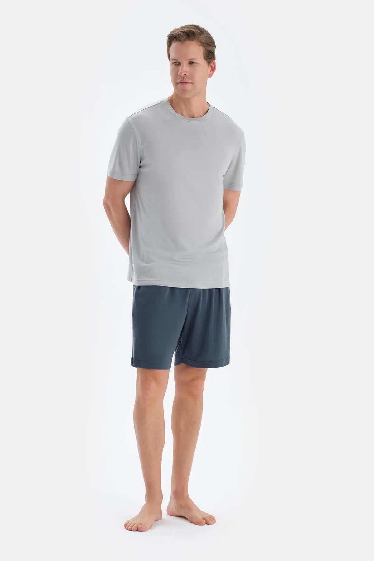 Indigo Cool Touch Patlı Ve Kordonlu Örme Şort