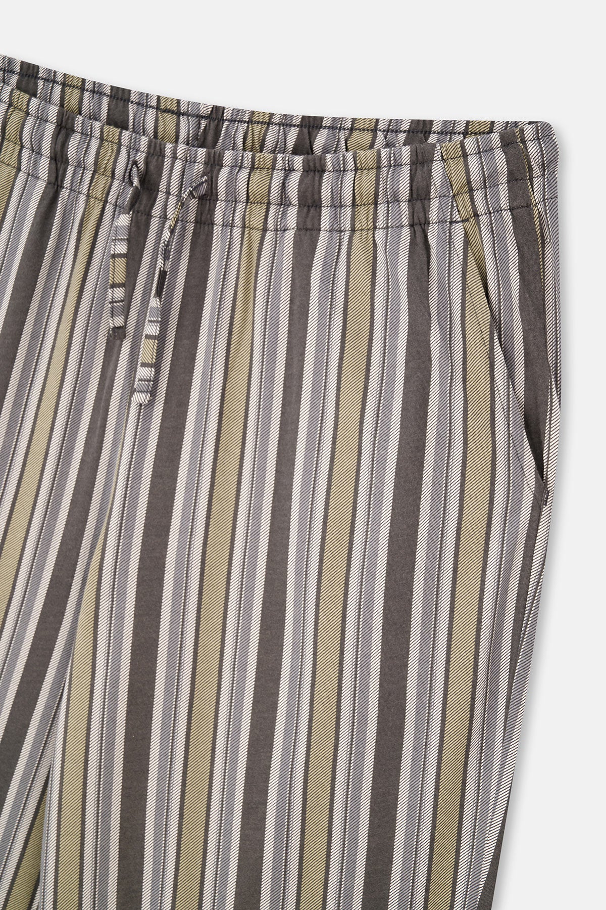 Antrasıt Kısa Kollu Yarım Patlı Tişört Pantolon Pijama Takımı