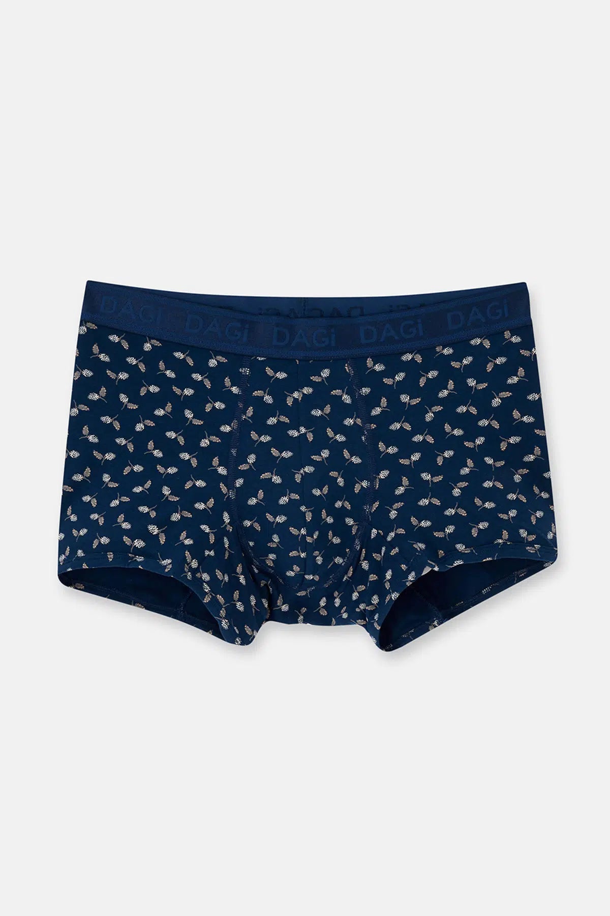 Koyu Mavi 2'li Desenli Micro Modal Boxer