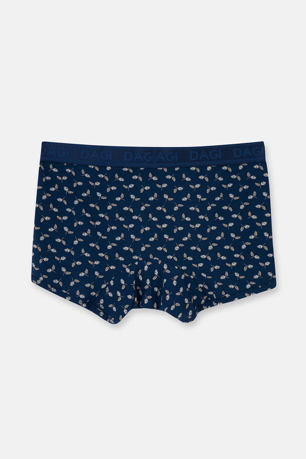 Koyu Mavi 2'li Desenli Micro Modal Boxer