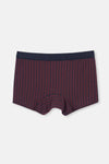 Kırmızı-Lacivert 3'lü Desenli Micro Modal Boxer