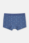 Mavi 2'li Desenli Micro Modal Boxer
