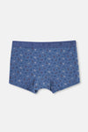 Mavi 2'li Desenli Micro Modal Boxer