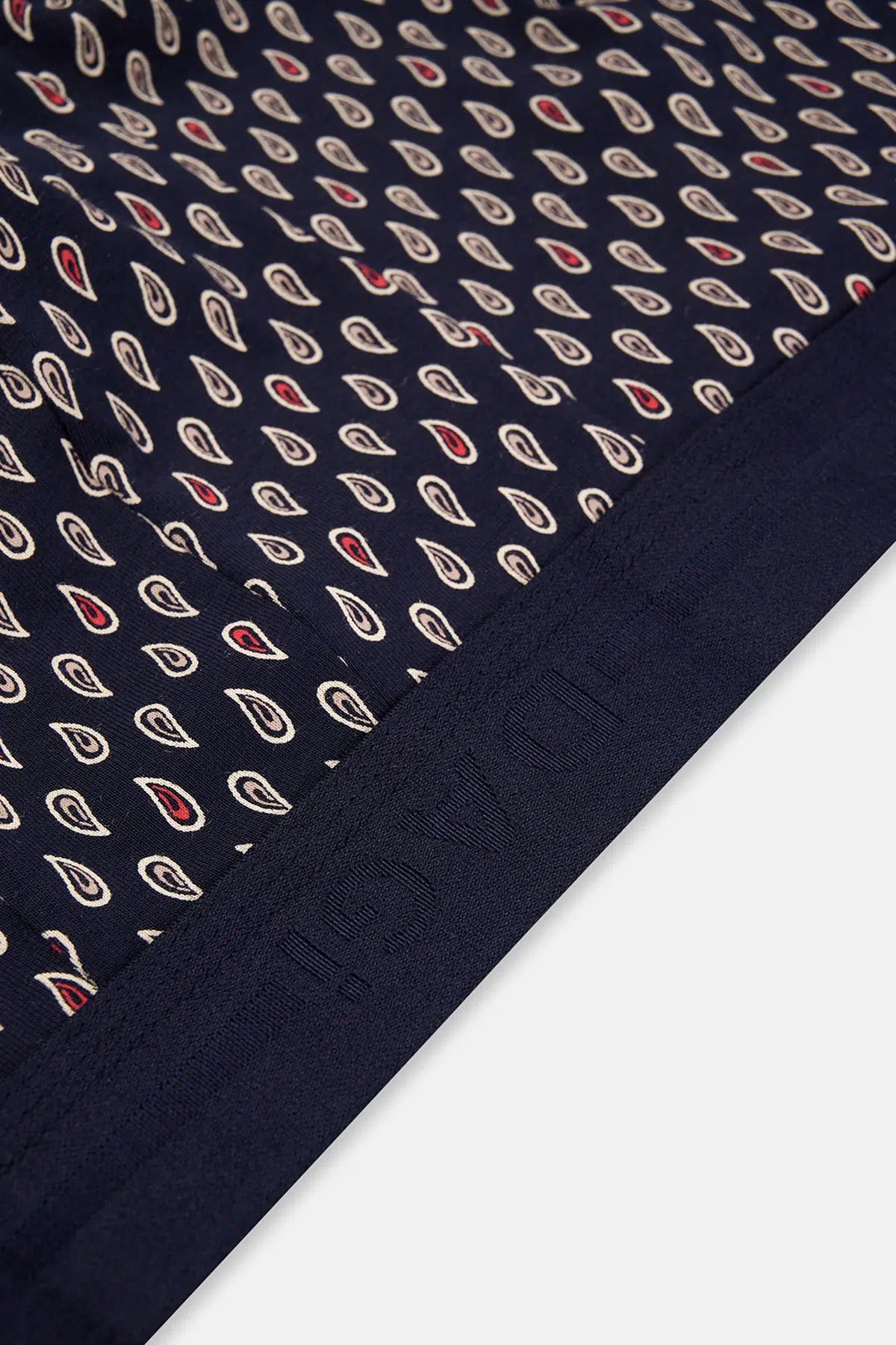 Kırmızı-Lacivert 2'li Desenli Pamuk Boxer