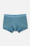 Açık Mavi-Lacivert 3'lü Desenli Micro Modal Boxer