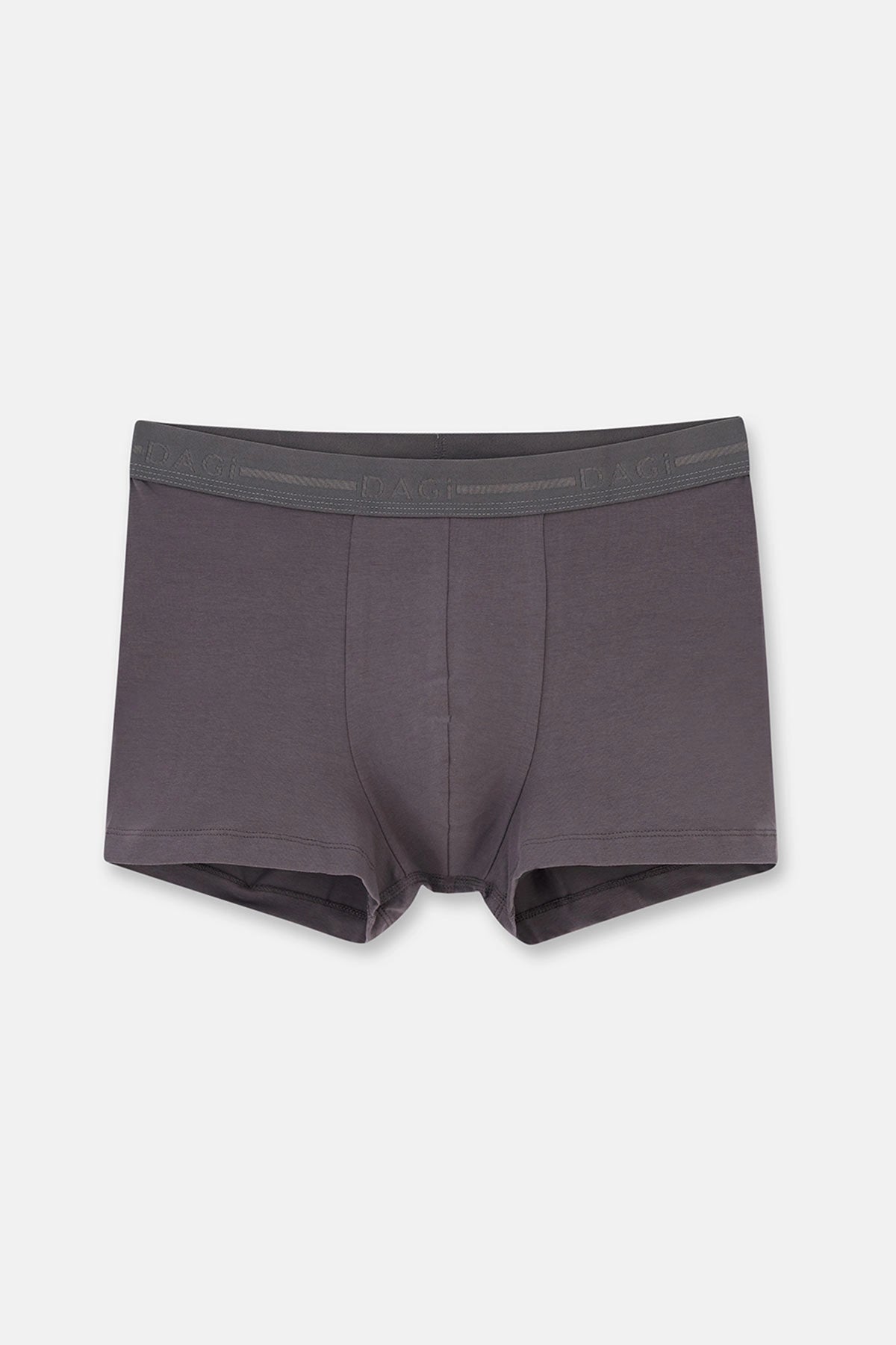 Gri 5210 3'lü Düz Pamuk Boxer