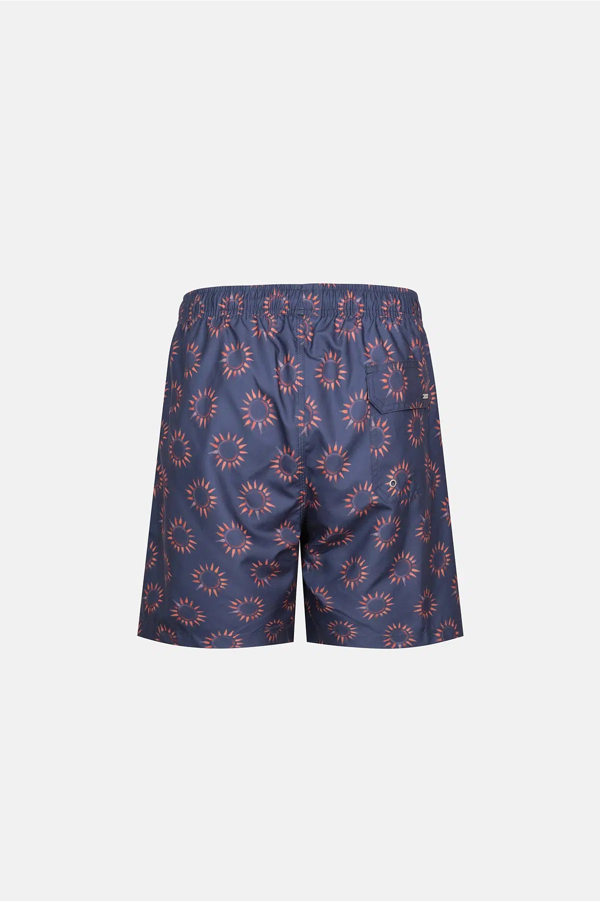 Multicolor Güneş Desenli Orta Şort