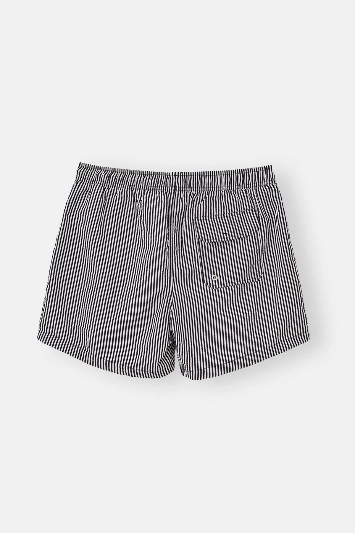 Lacivert Çizgili Kısa Şort