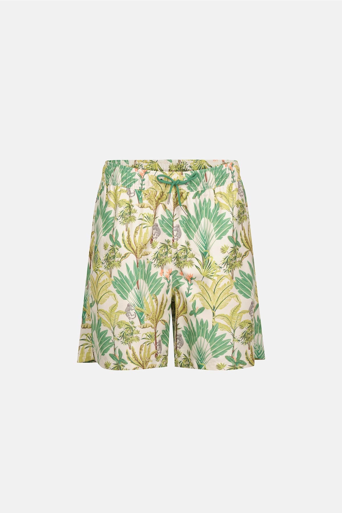 Multicolor Yaprak Des. Orta Şort