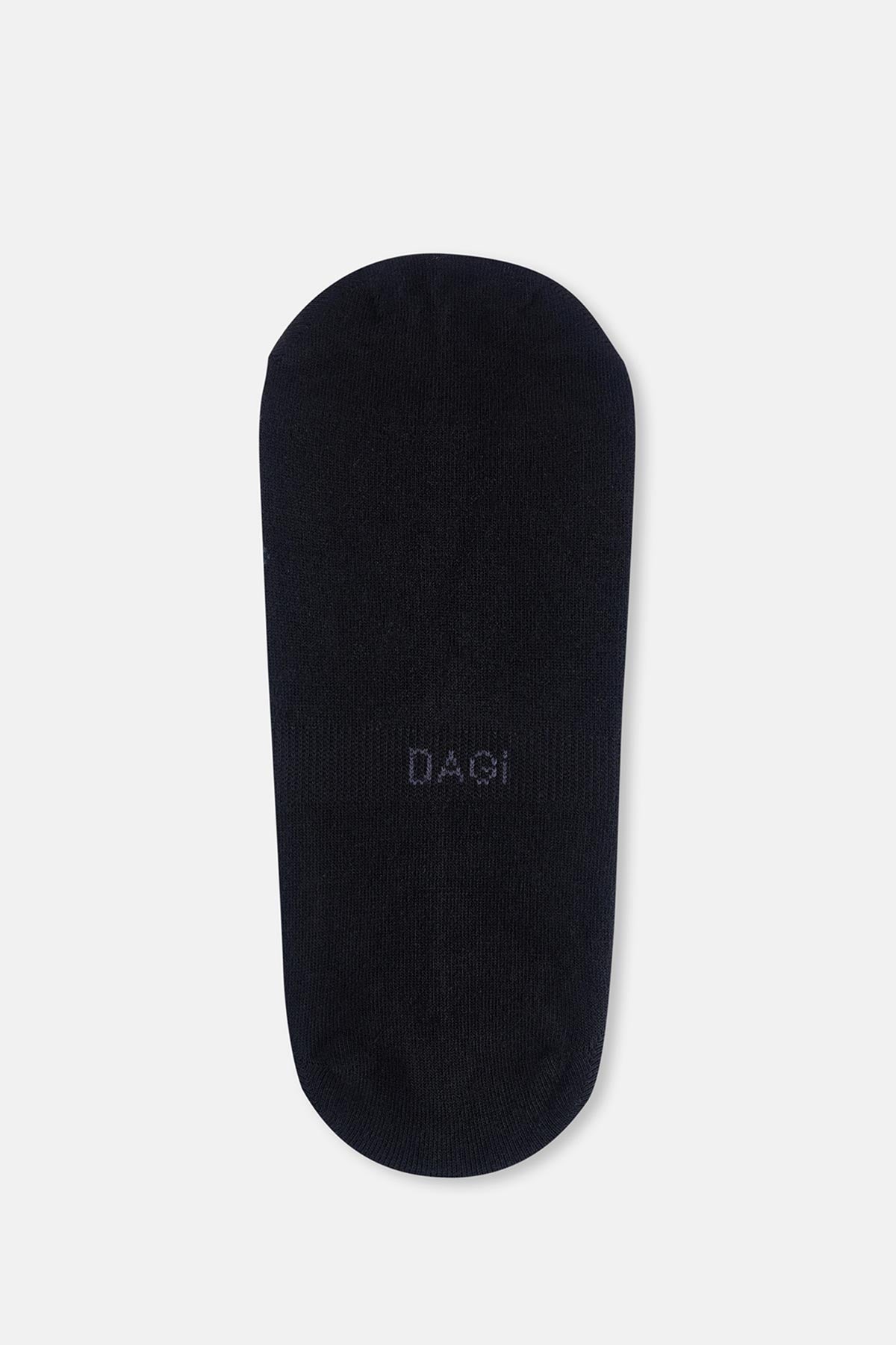 Siyah Erkek Baklava Desen Görünmez Çorap