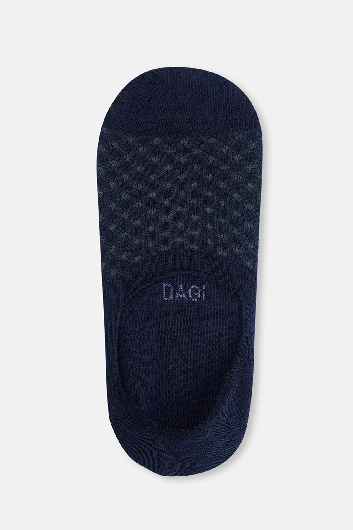 Lacivert Erkek Pötikare Desen Görünmez Çorap