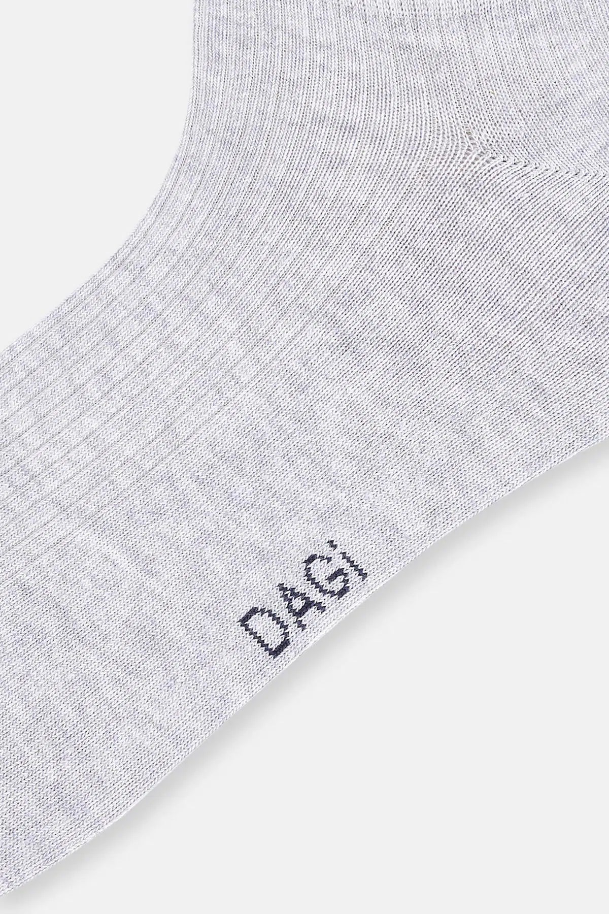 Grimelanj - Siyah Erkek 2'li Çizgili Patik Çorap