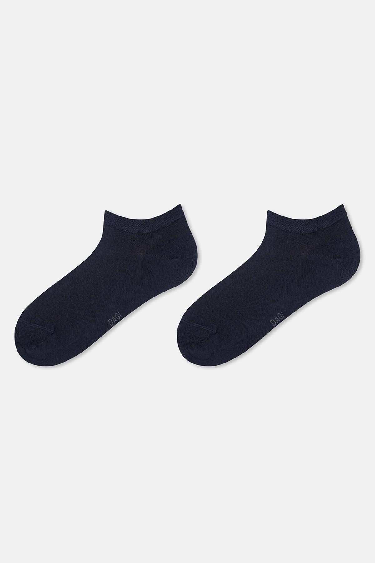 Antrasit-Lacivert Erkek 2'li Dörtgen Desen Patik Çorap