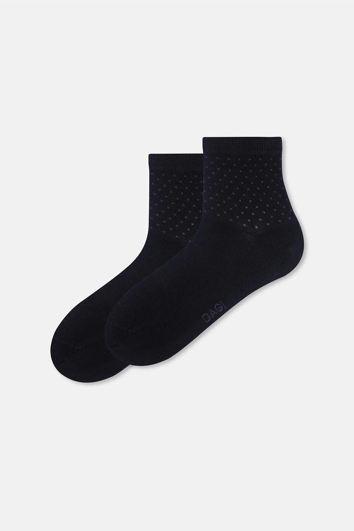 Siyah Erkek 2'li Puantiye Desen Bambu Çorap