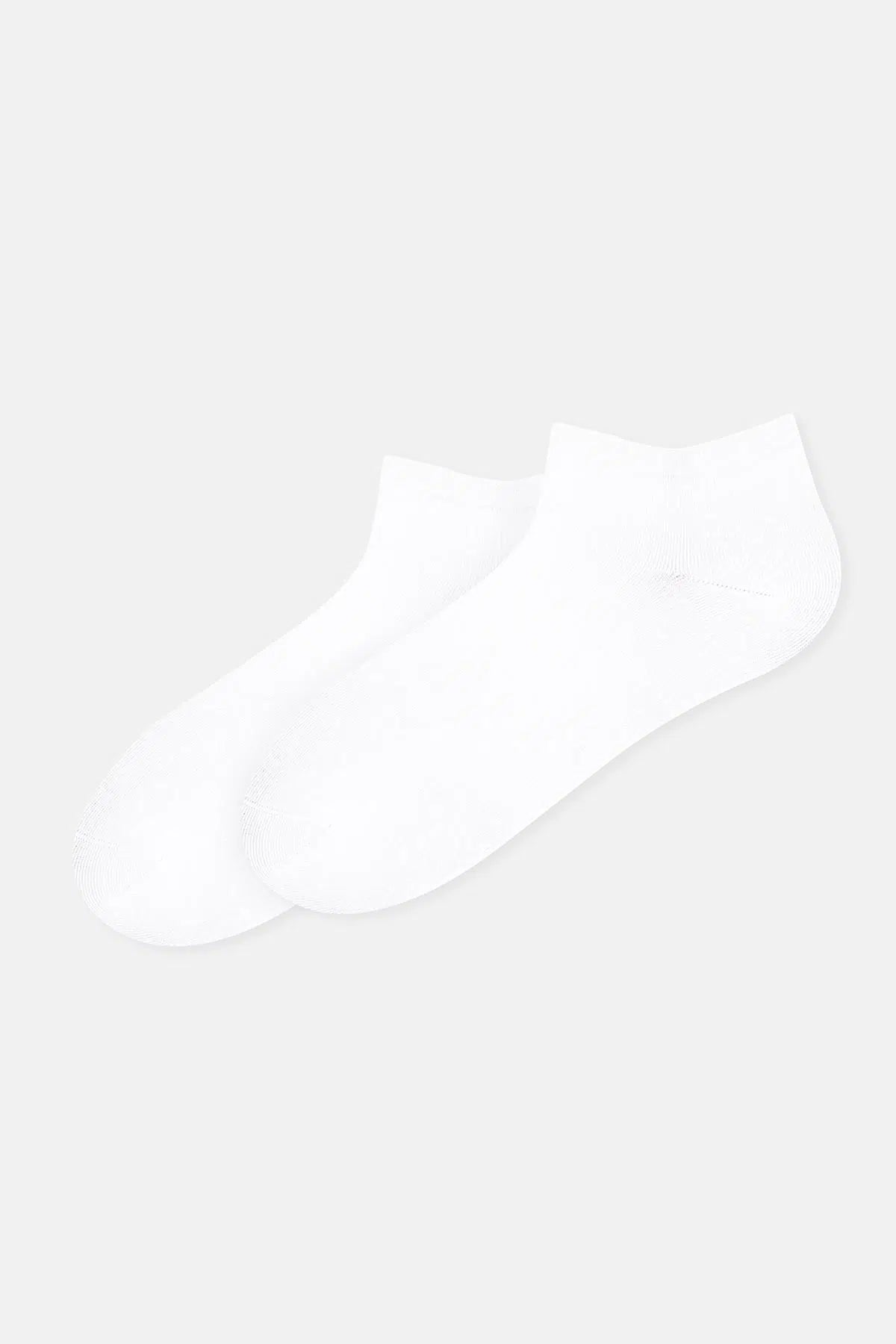 Beyaz-Gri Melanj Erkek 2'li Bambu Çorap