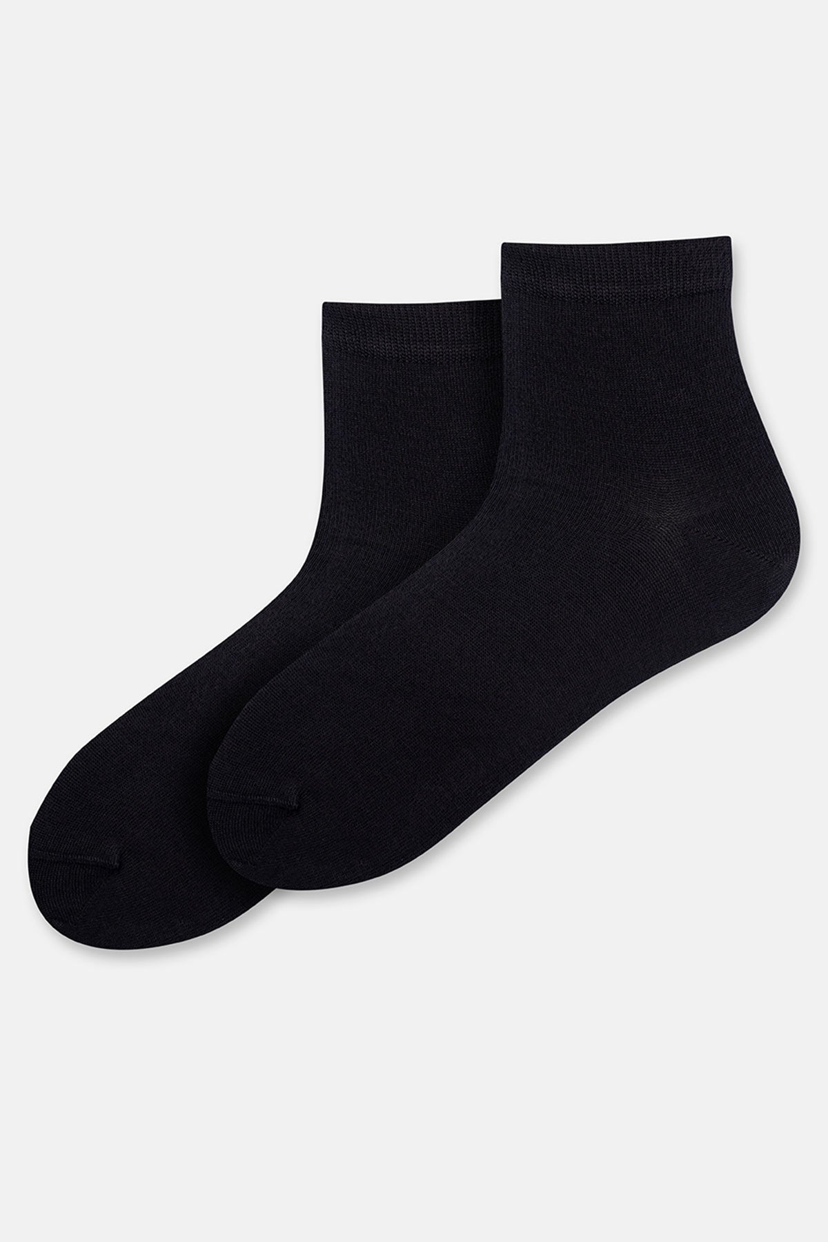 Siyah Erkek 2'li Üçgen Desenli Bambu Çorap