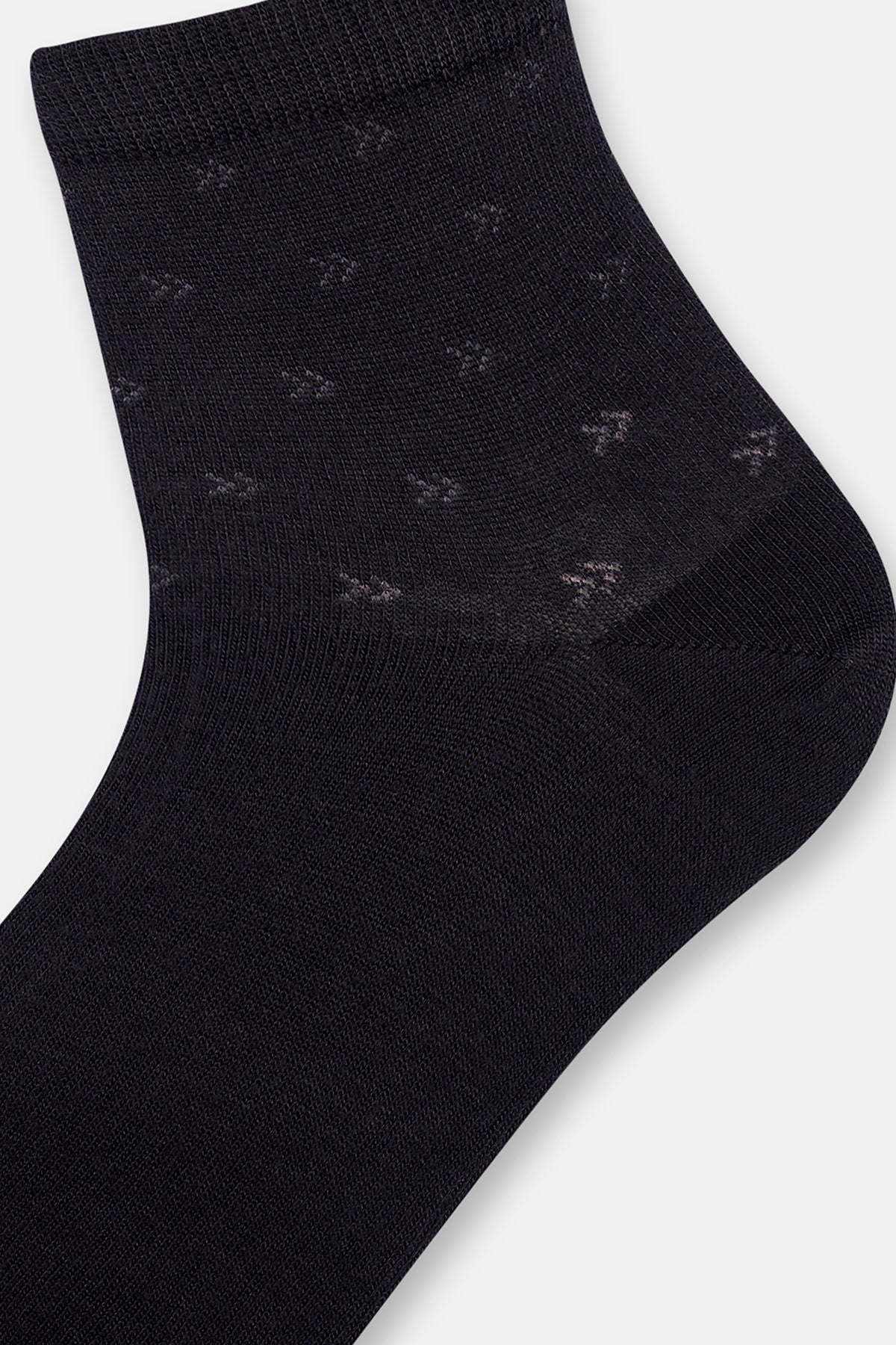 Siyah Erkek 2'li Üçgen Desenli Bambu Çorap