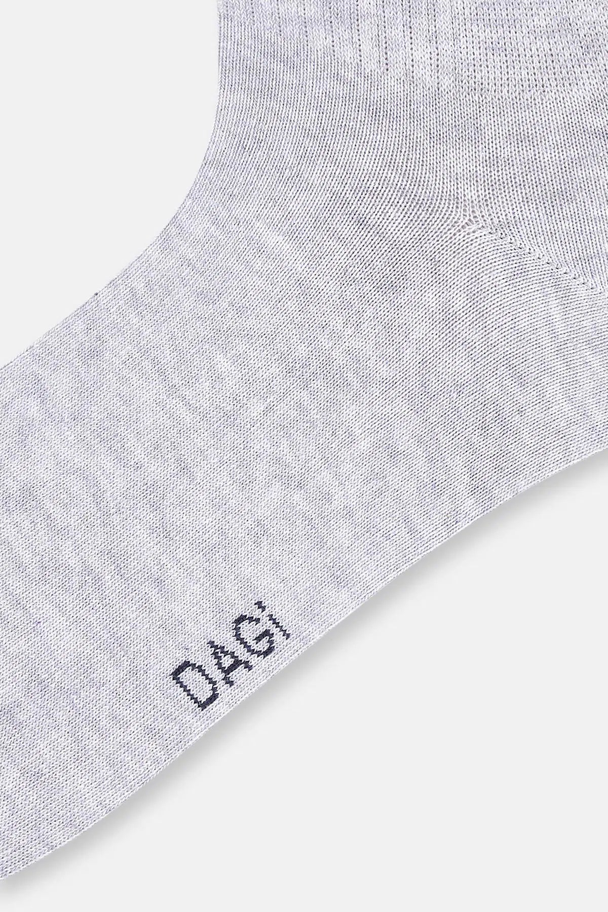 Beyaz-Gri Melanj Erkek 2'li Spor Çorap