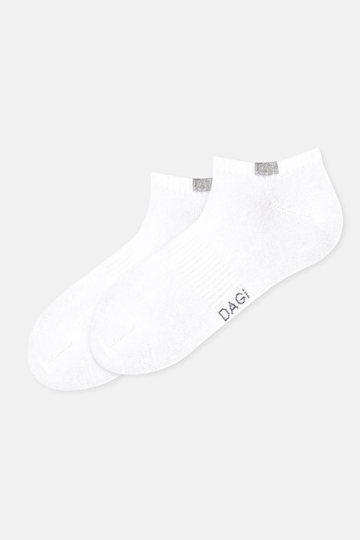 Beyaz Erkek 2'li Spor Çorap