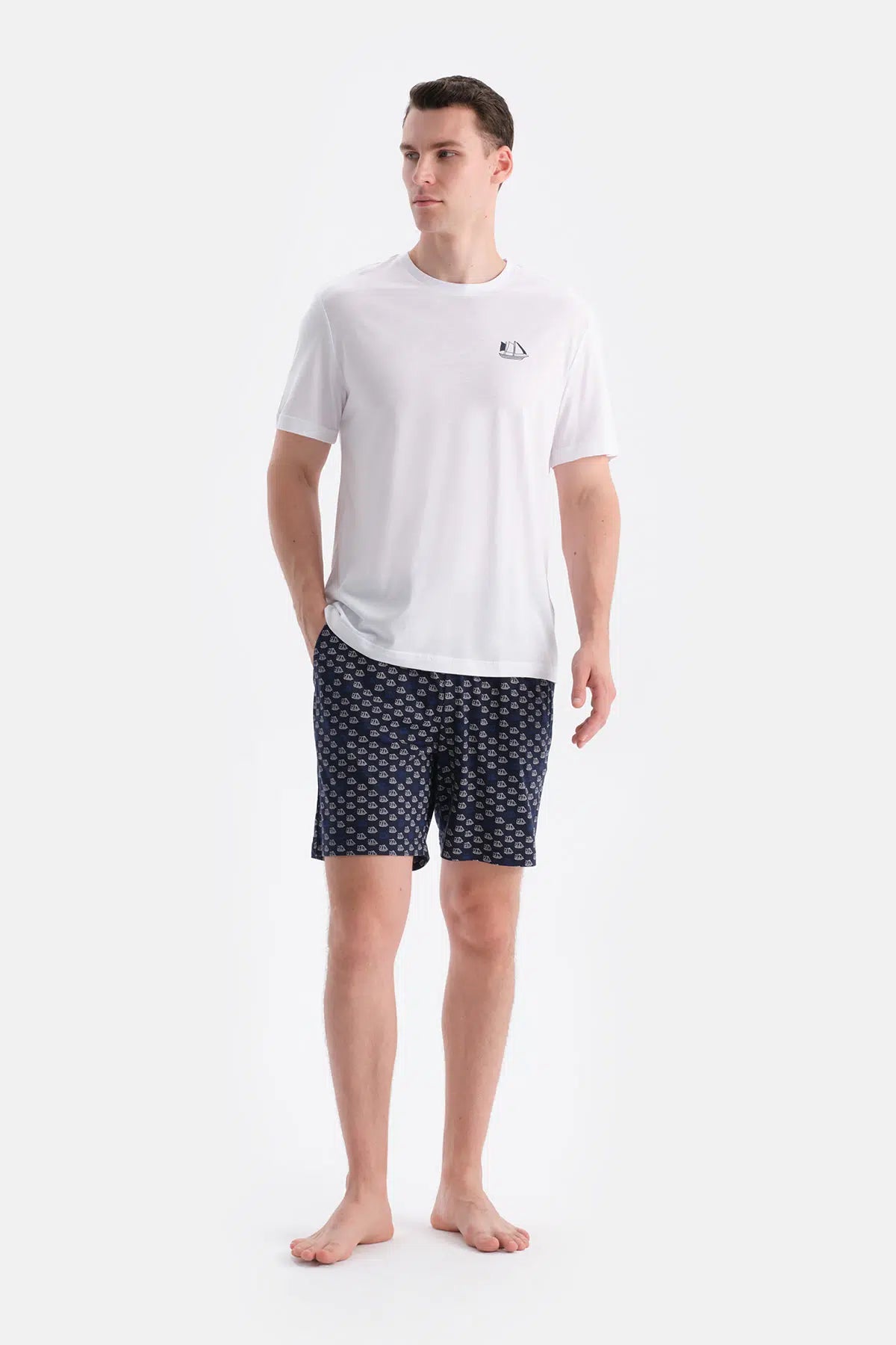 BASKI DETAYLI TİŞÖRT ŞORT TAKIM